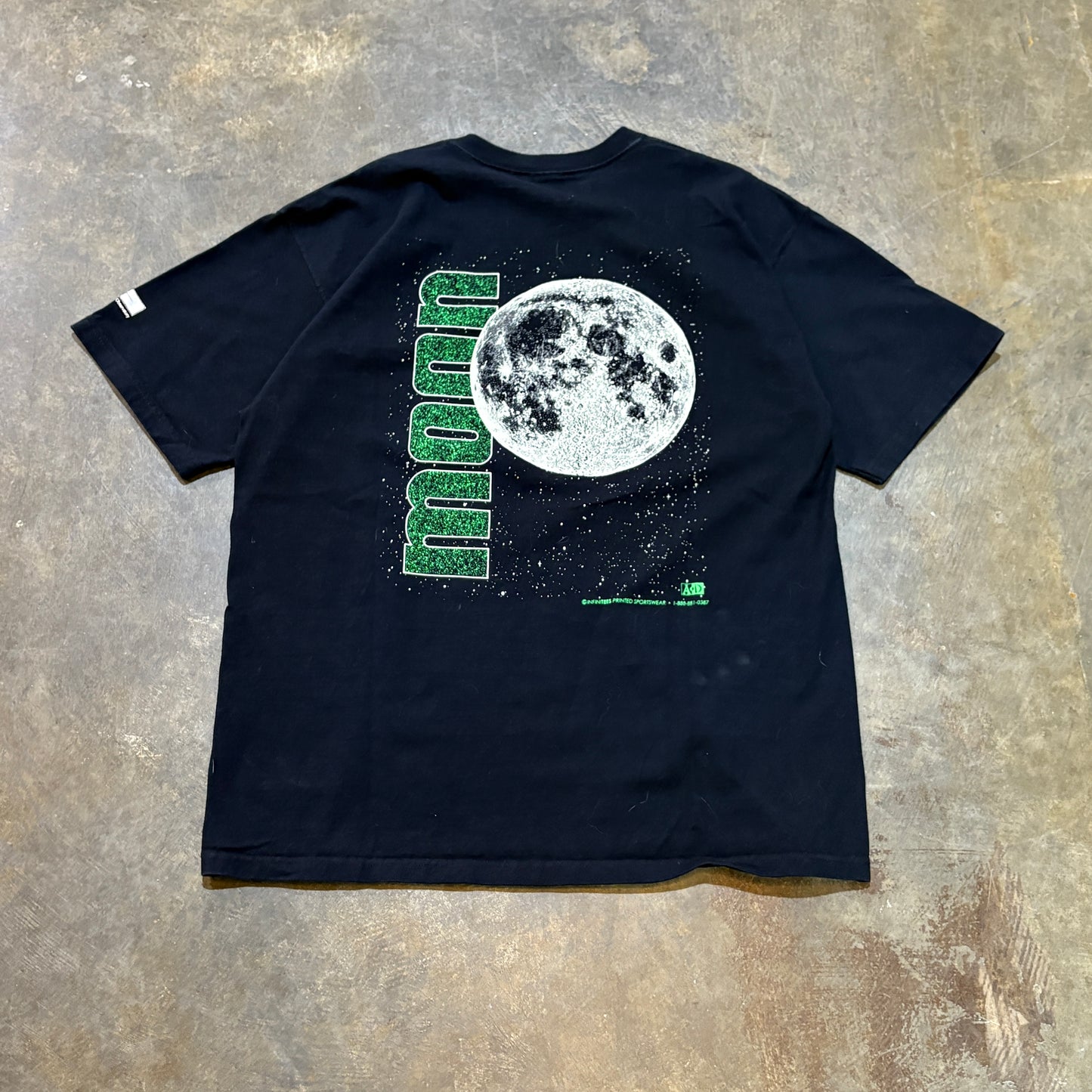 Moon Graphic Black Tee