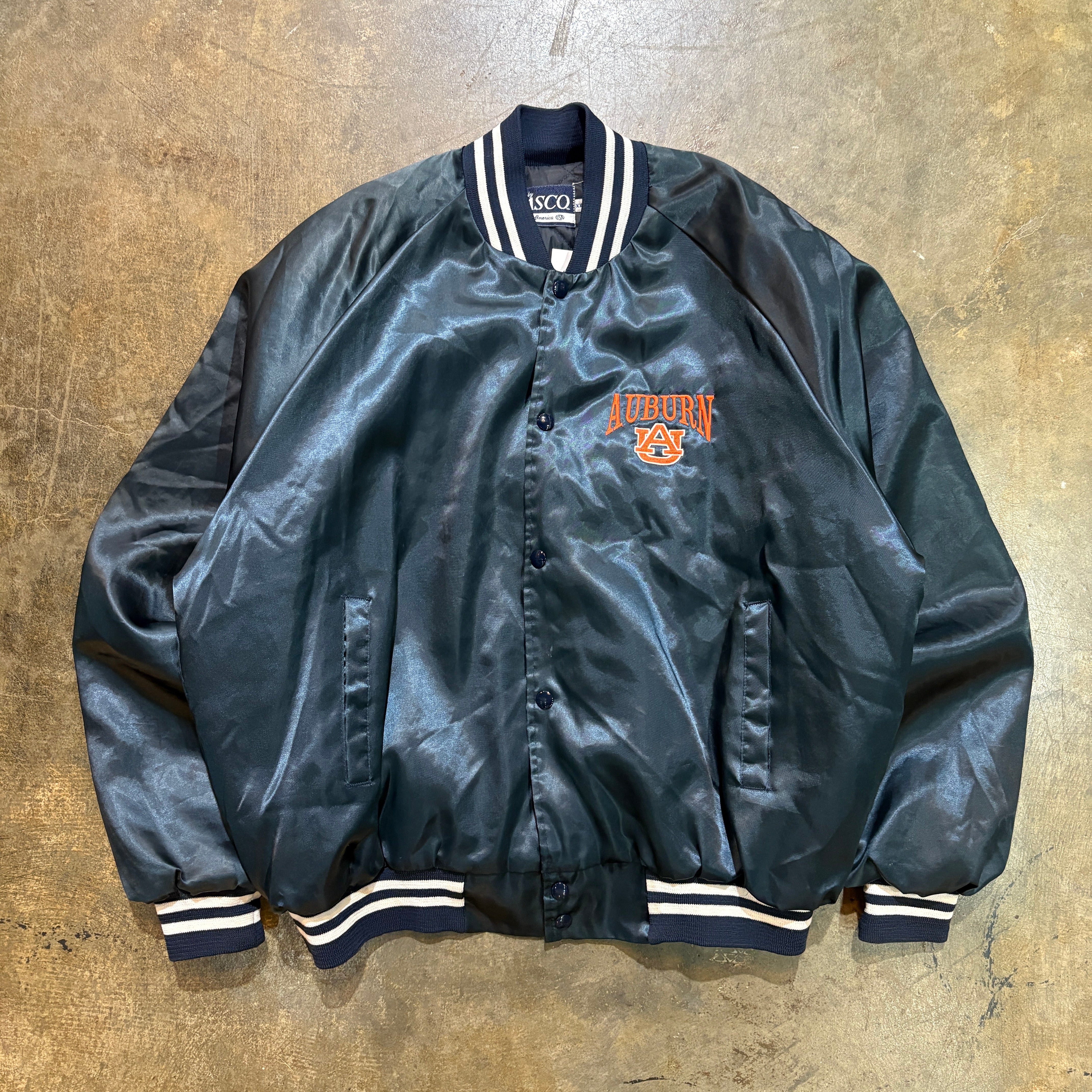 Nasco Auburn Satin Varsity Jacket