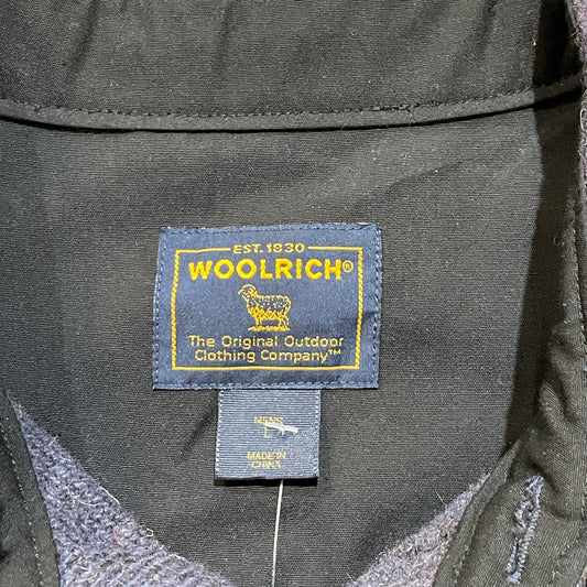 Navy Heavy Wool Woolrich Shacket