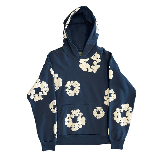 Denim Tears Hooded Wreath Sweatshirt Navy