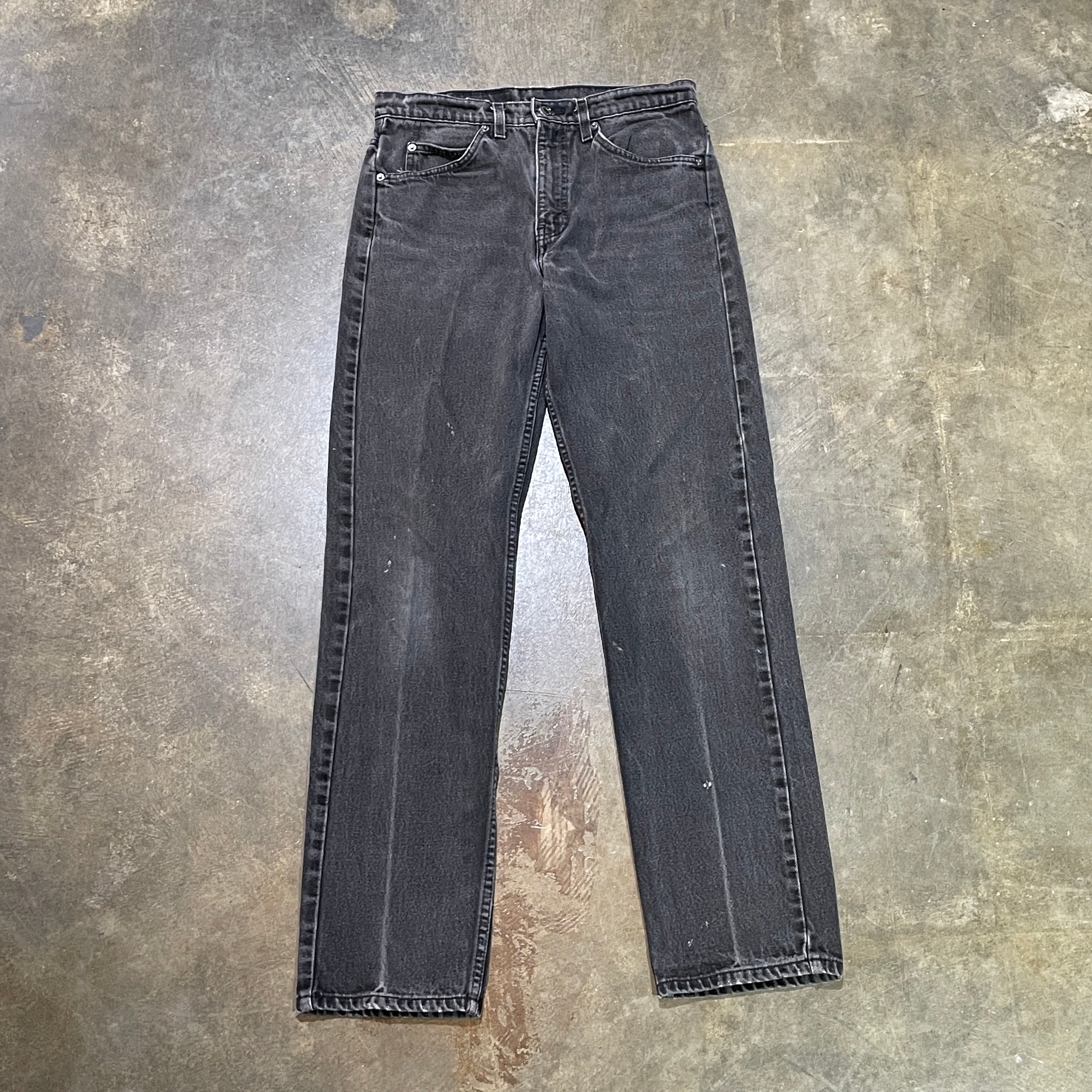 1990s Levis 505 Regular Fit Black Jeans (M)