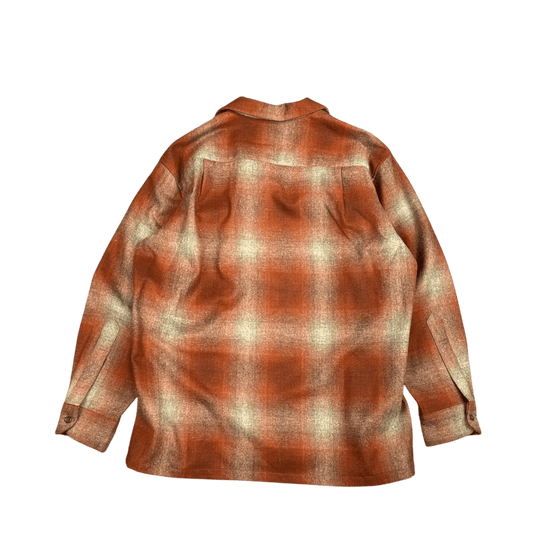 Pendleton Board Shirt Jacket - Orange Plaid (L)