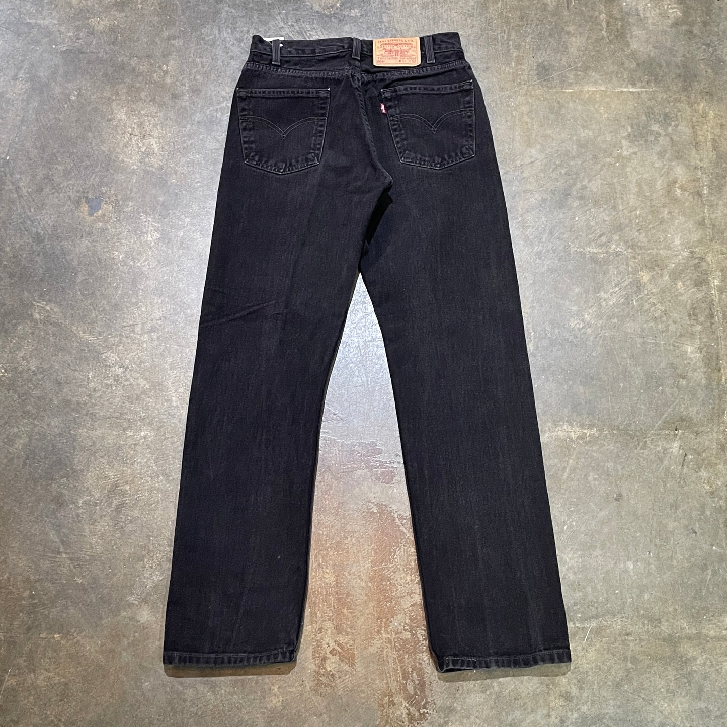 Levi's 505 Regular Fit Black Jeans (31x32)