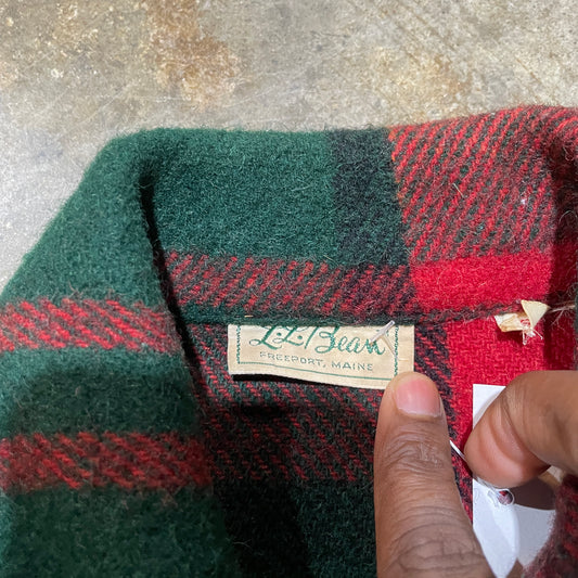 LL Bean Red/Green Flannel