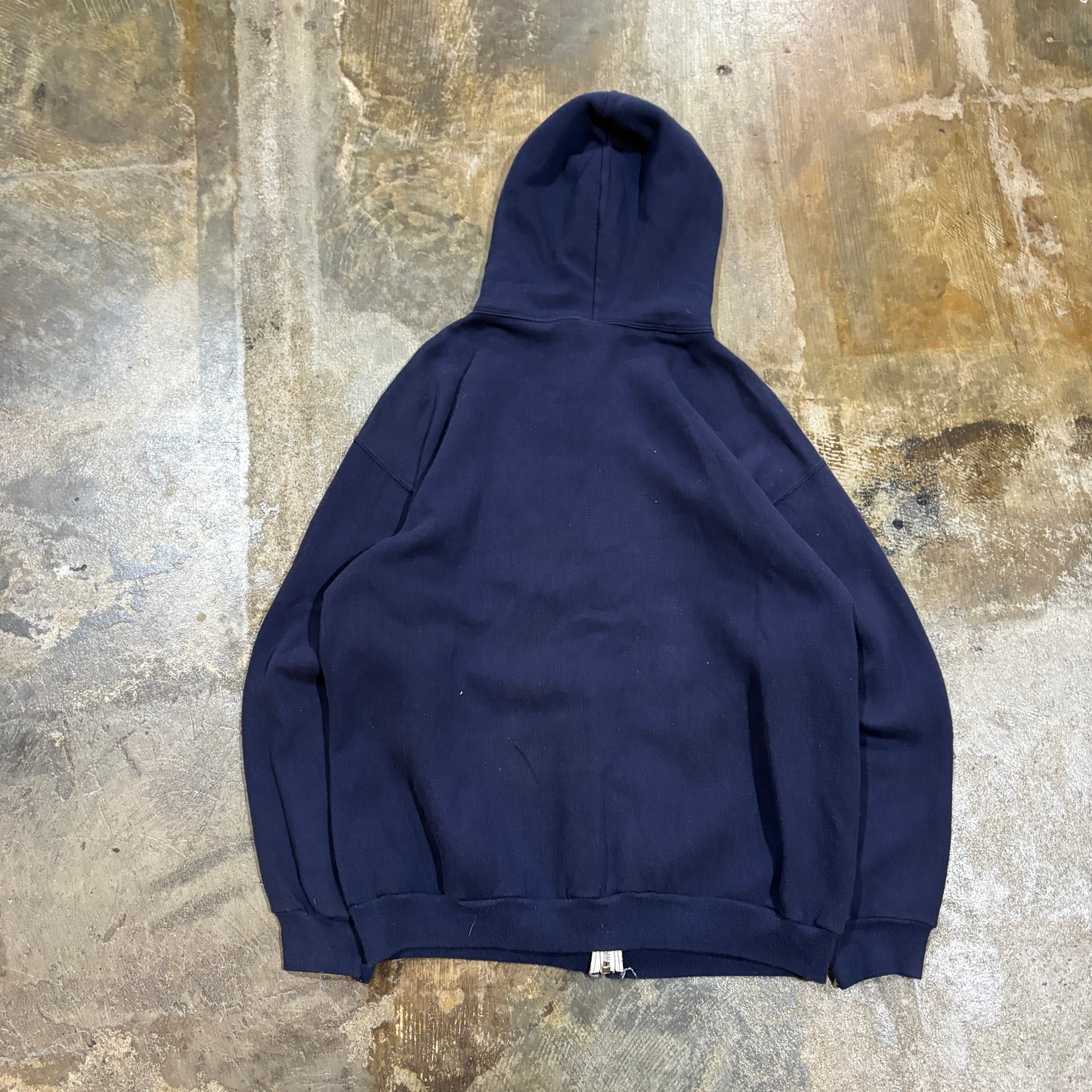 Navy Russell 80s zip Up Hoodie11