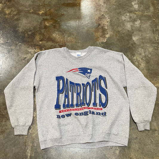 Salem Sportswear Patriots Grey Crewneck