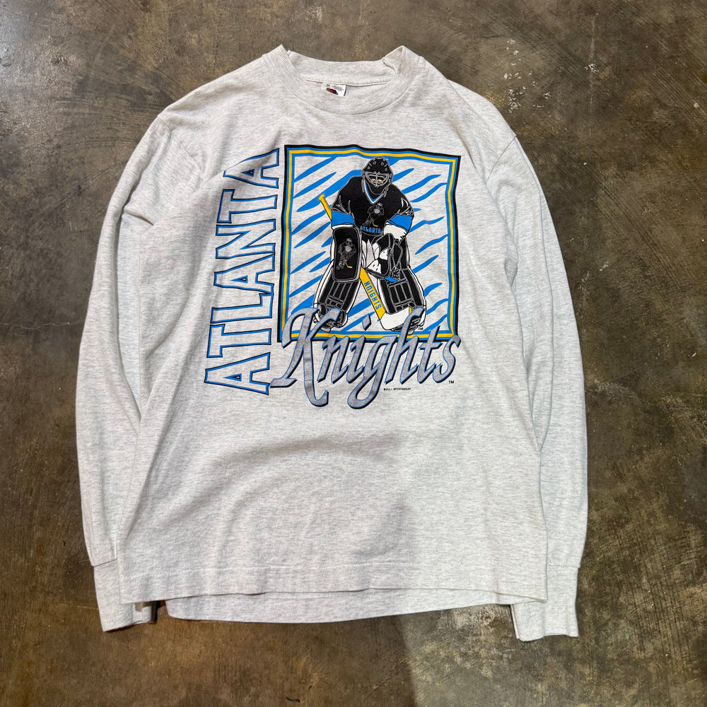 Grey Atlanta Knights Hockey LS Tee