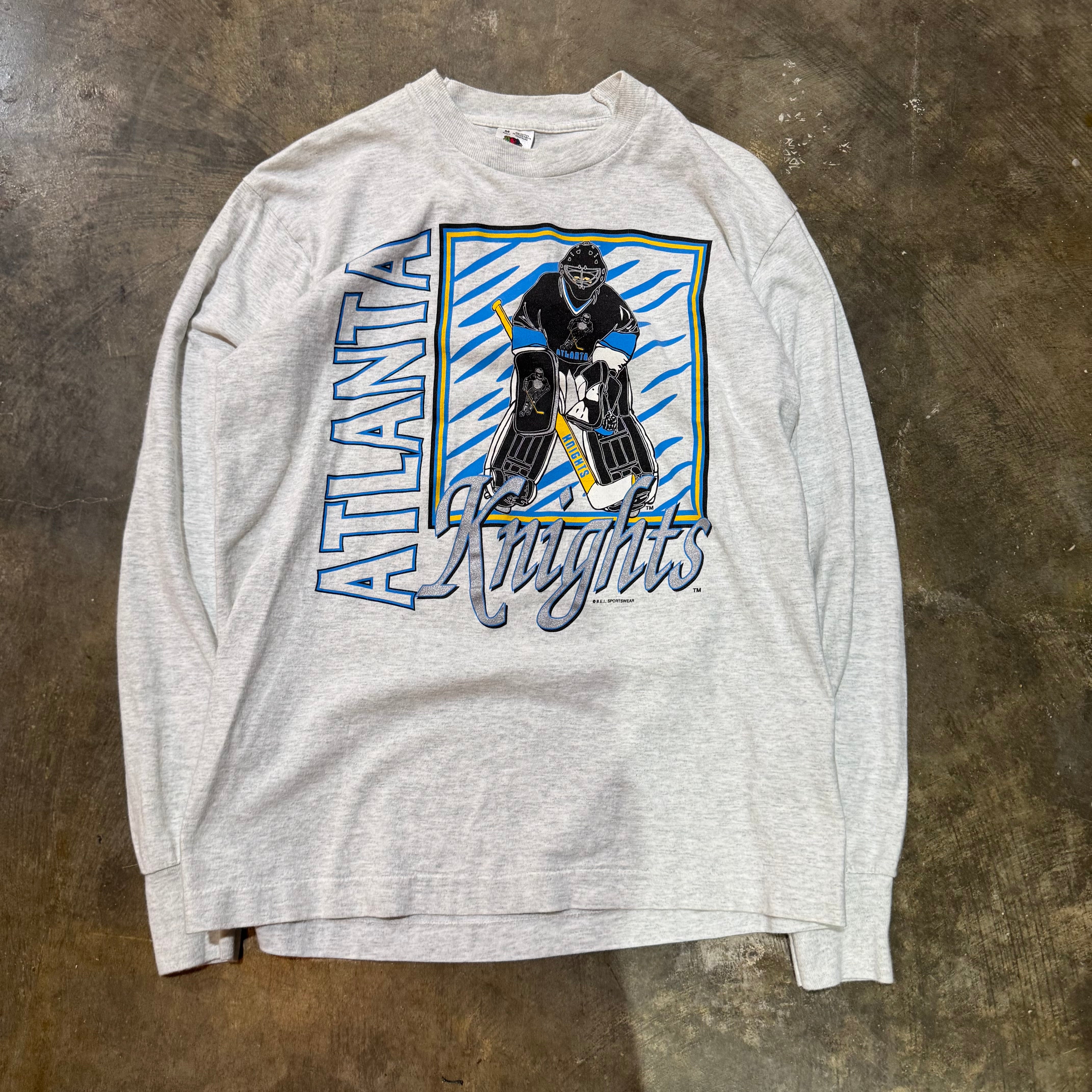 Grey Atlanta Knights Hockey LS Tee
