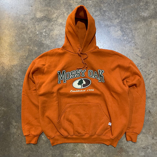 Orange Russell Mossy Oak Hoodie Sweatshirt