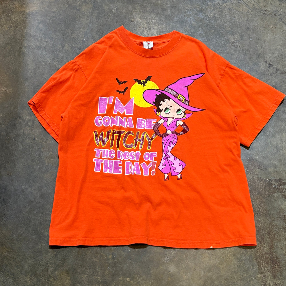 Orange Betty Boop Witch Tee