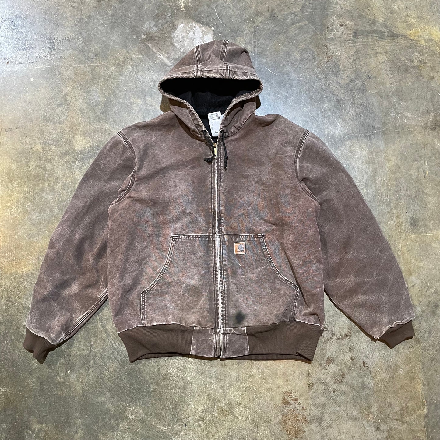 Mocha Carhartt Faded Zipup Jacket