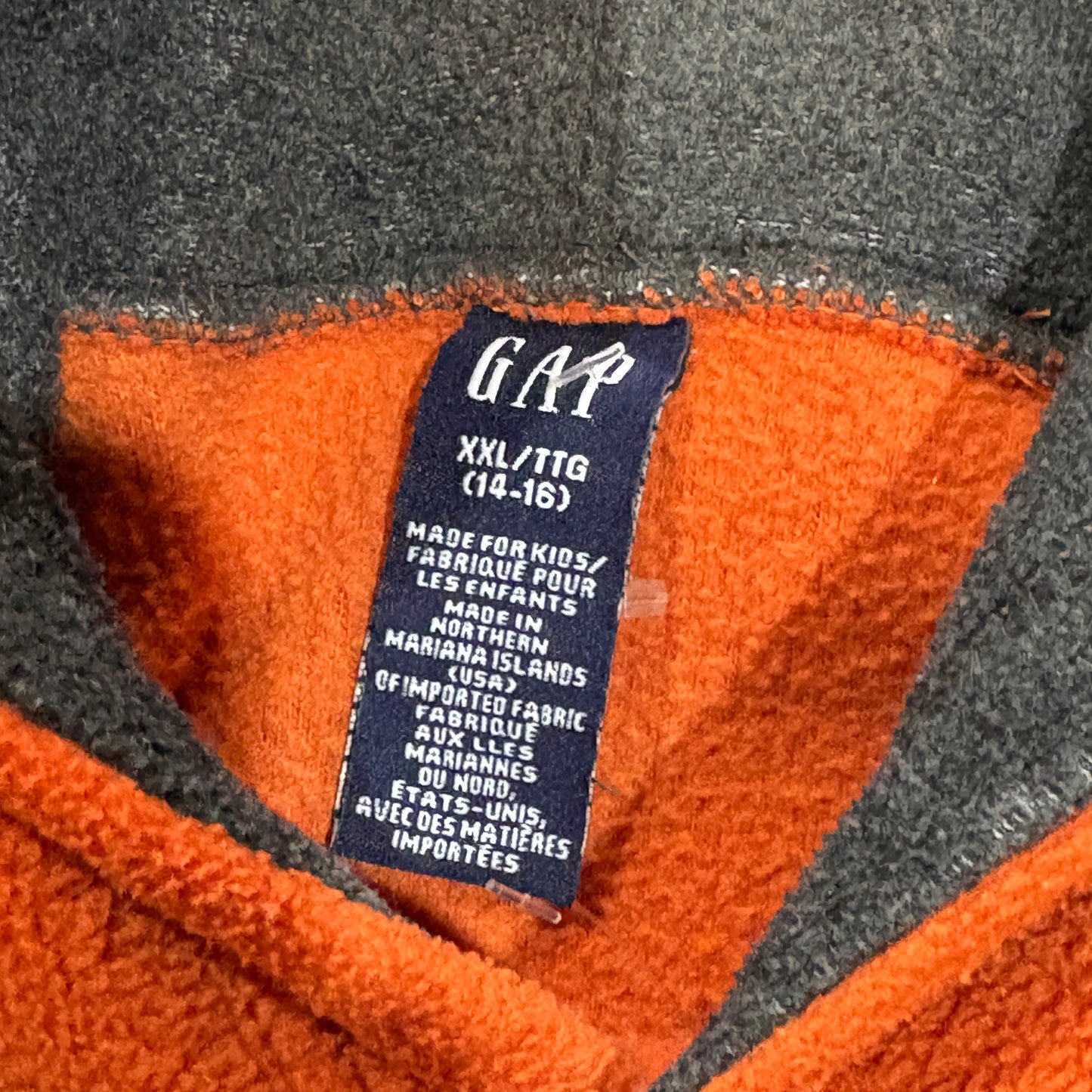 Gap Orange Fuzzy Hoodie