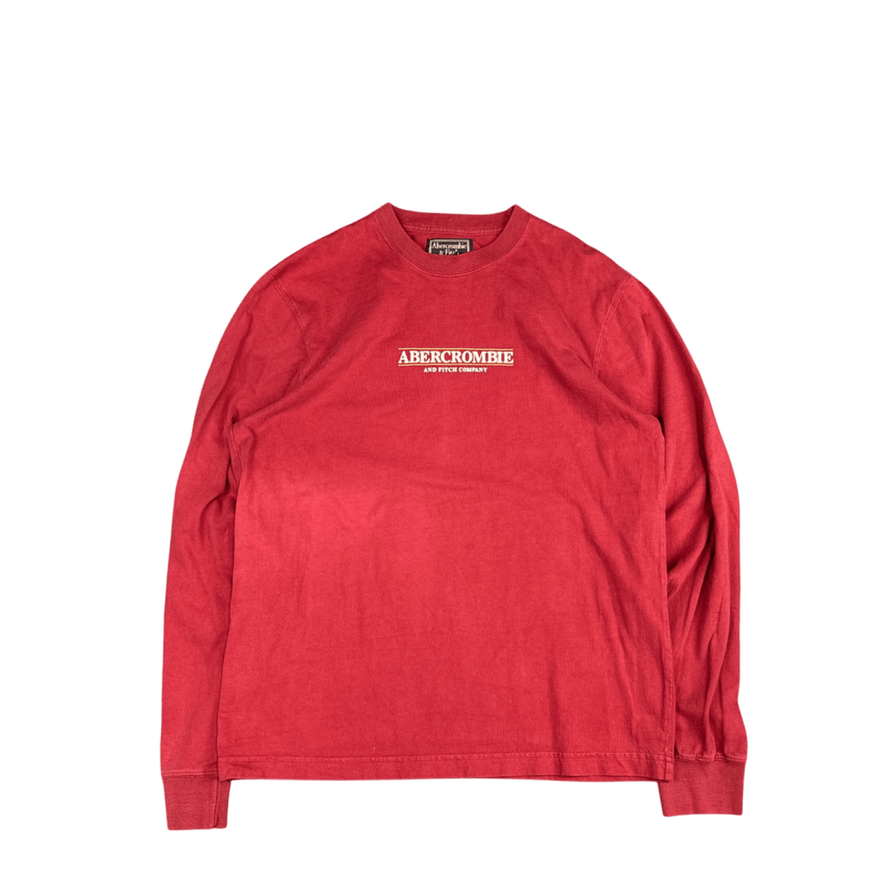 Abercrombie Long Sleeve Tee - Red (S)