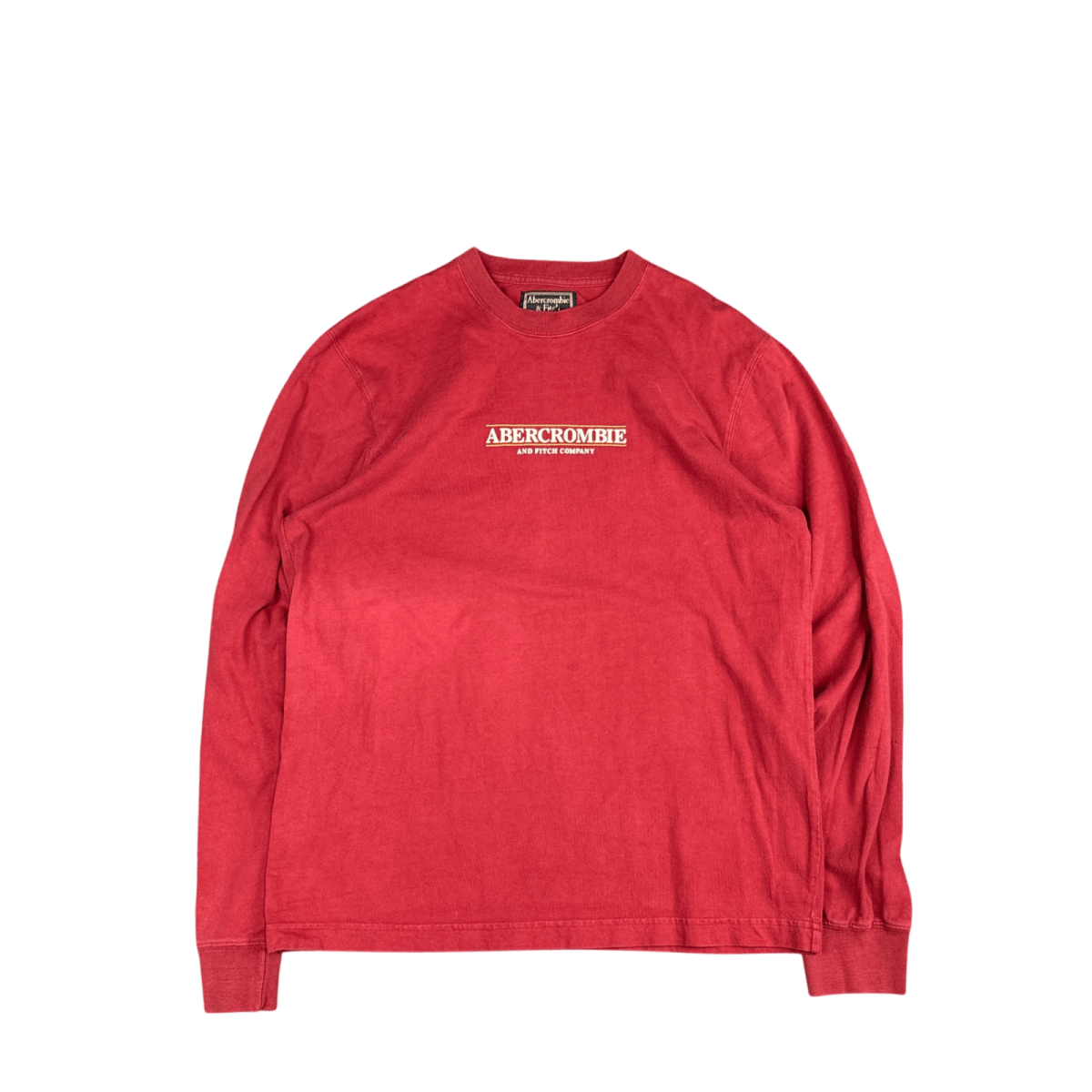 Abercrombie Long Sleeve Tee - Red (S)