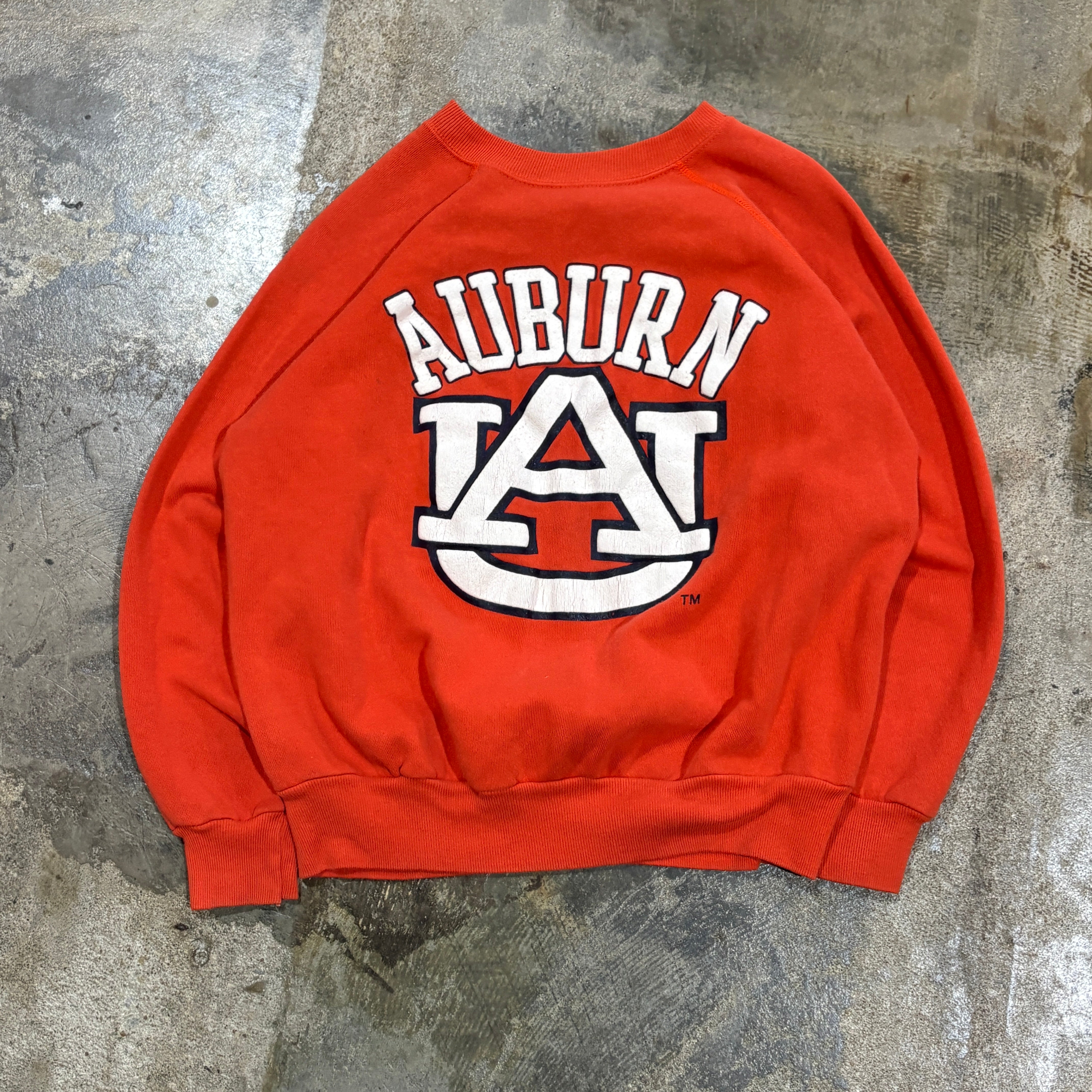 Auburn Orange Puff Print Crewneck