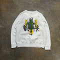 90's John Deere Art Graphic Light Heather Crewneck