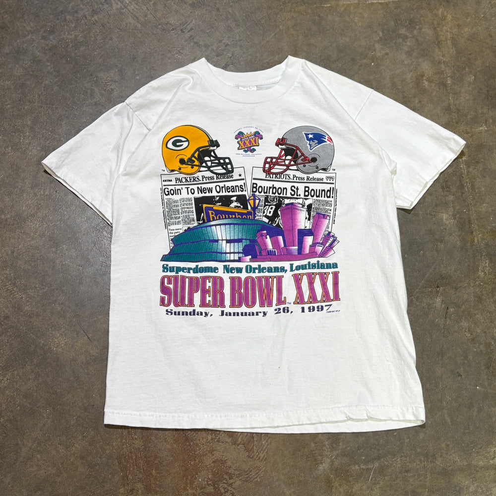 1997 Super Bowl Dual Newspaper Tee