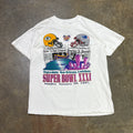1997 Super Bowl Dual Newspaper Tee