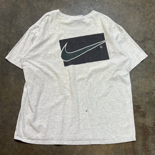 Grey Nike Just Do It Front and Back Tee