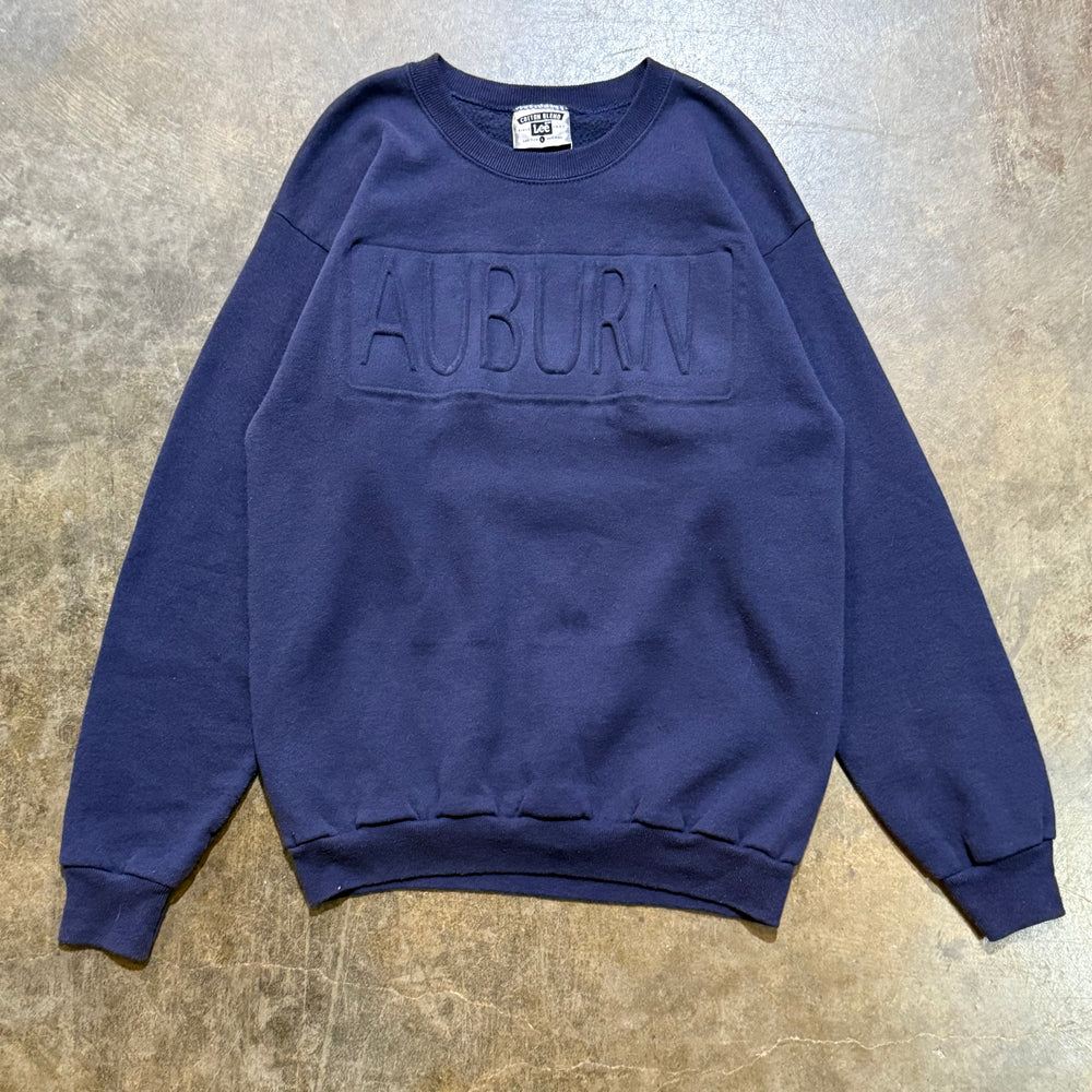 Navy Embossed Auburn Crew