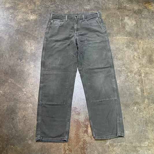 Dark Olive Double Knee Work Pants