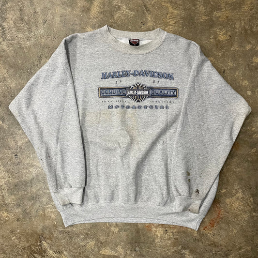 1998 Harley Davidson Concord, N.H. Heather Grey Crewneck