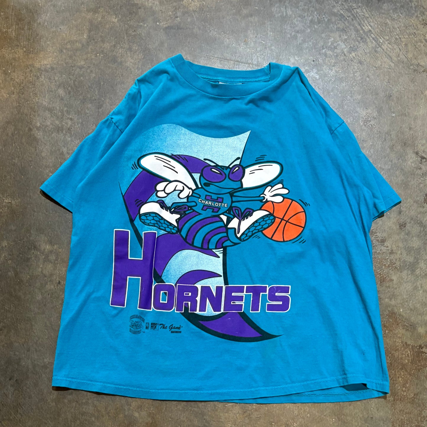 Teal Charlotte Hornets Big Graphic The Game Tee