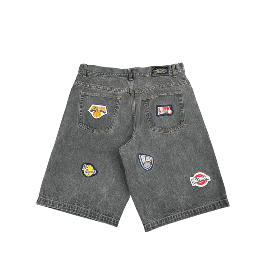 Marc Ecko Patchwork Shorts - Charcoal Gray (38x13)