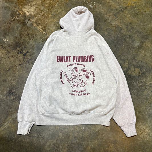 Grey Ewert Plumbing Hoodie