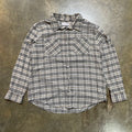 Grey and Black Plaid Casual Joe pearl snap