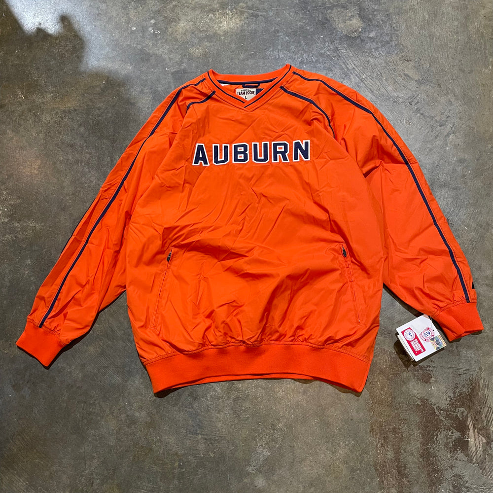 Orange Russell Team Issue Auburn Windbreaker V Neck