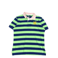 Polo by Ralph Lauren Custom Fit Polo - Green/Navy Stripe (XL)