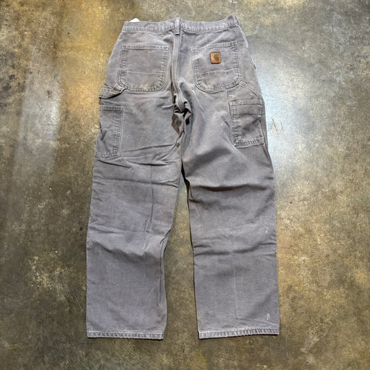 Flannel Lined Grey Carhartt Carpenter Pants25