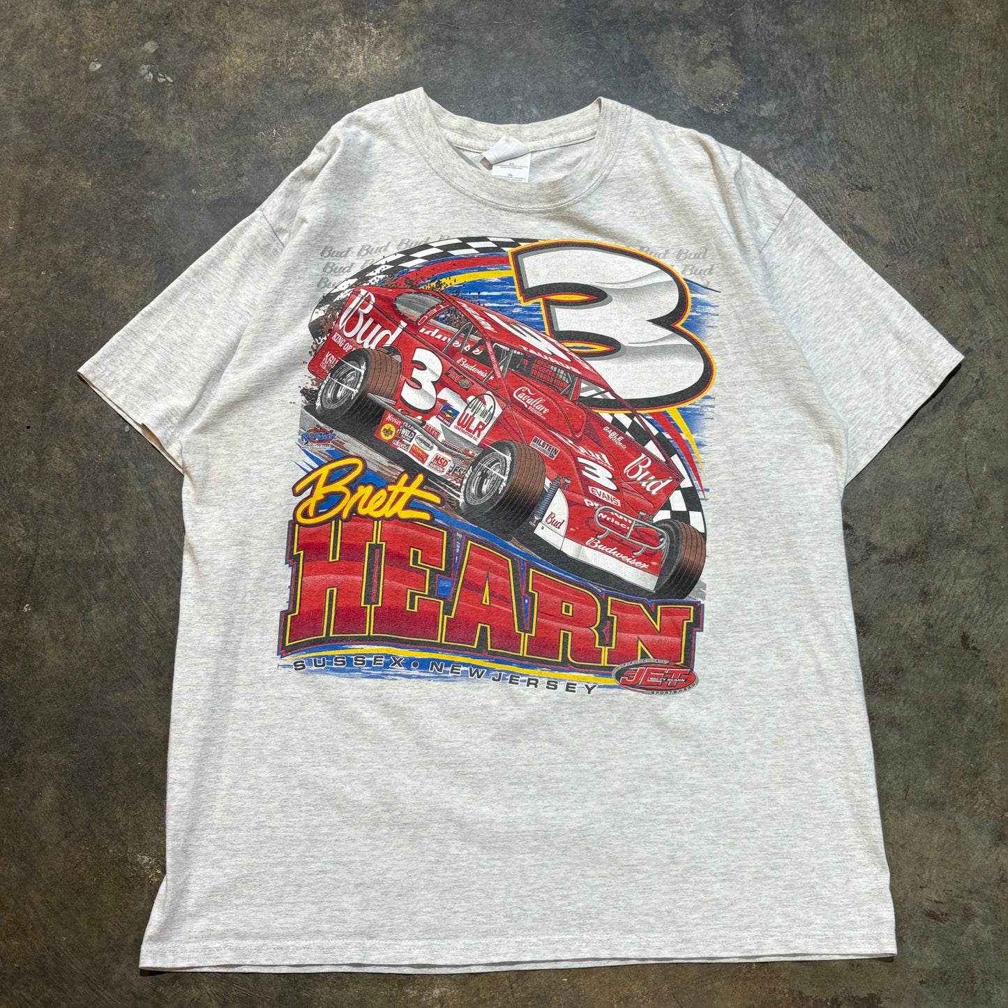 2001 Brett Hearn New Jersey Nascar Tee