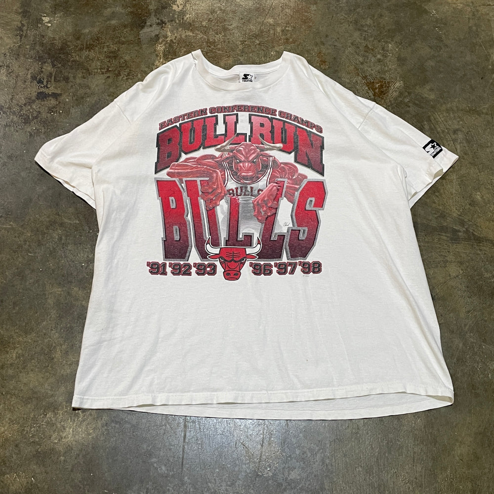 White Chicago Bulls 6 Time Eastern Conference Champs Tee
