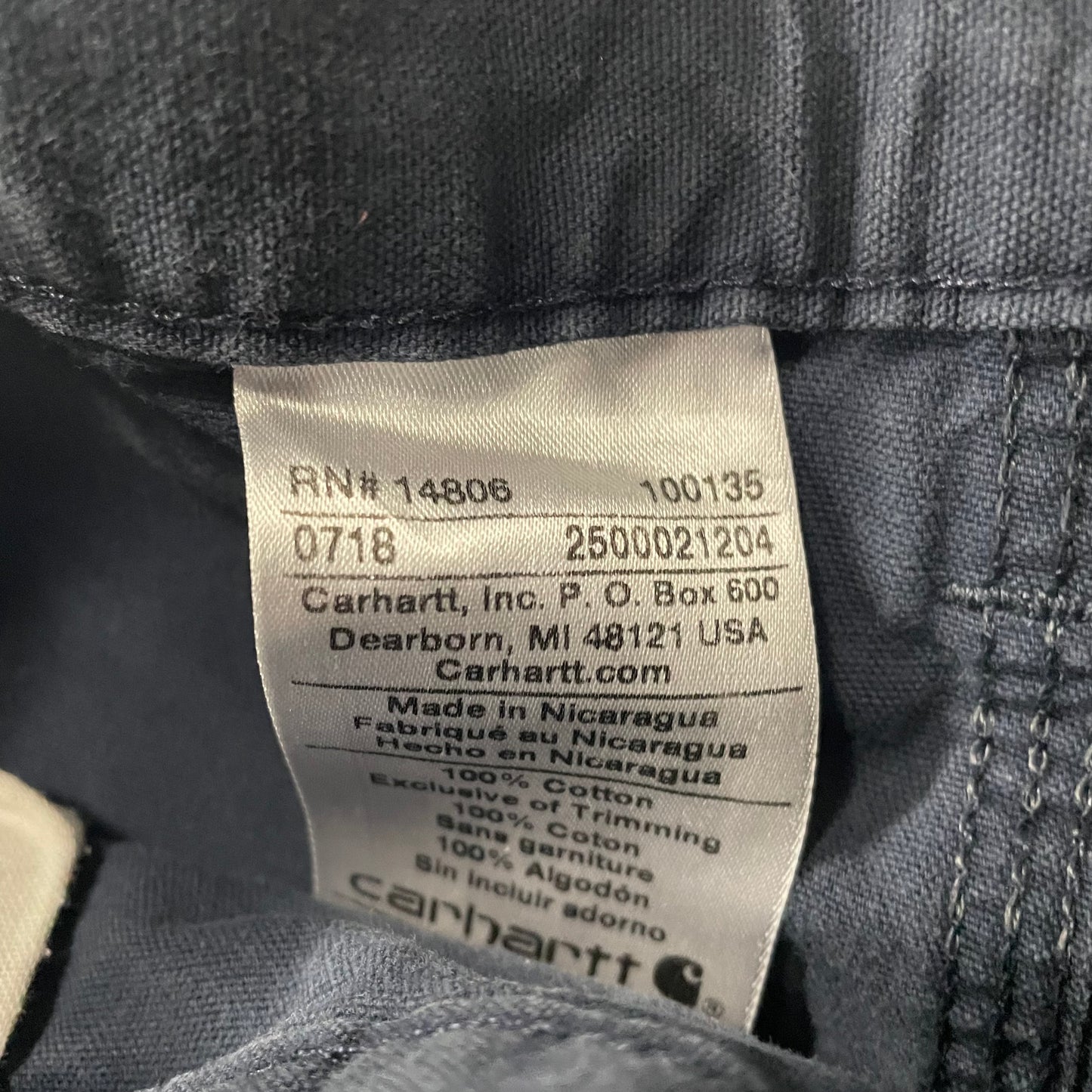 Lightweight Navy Carhartt Pants 6