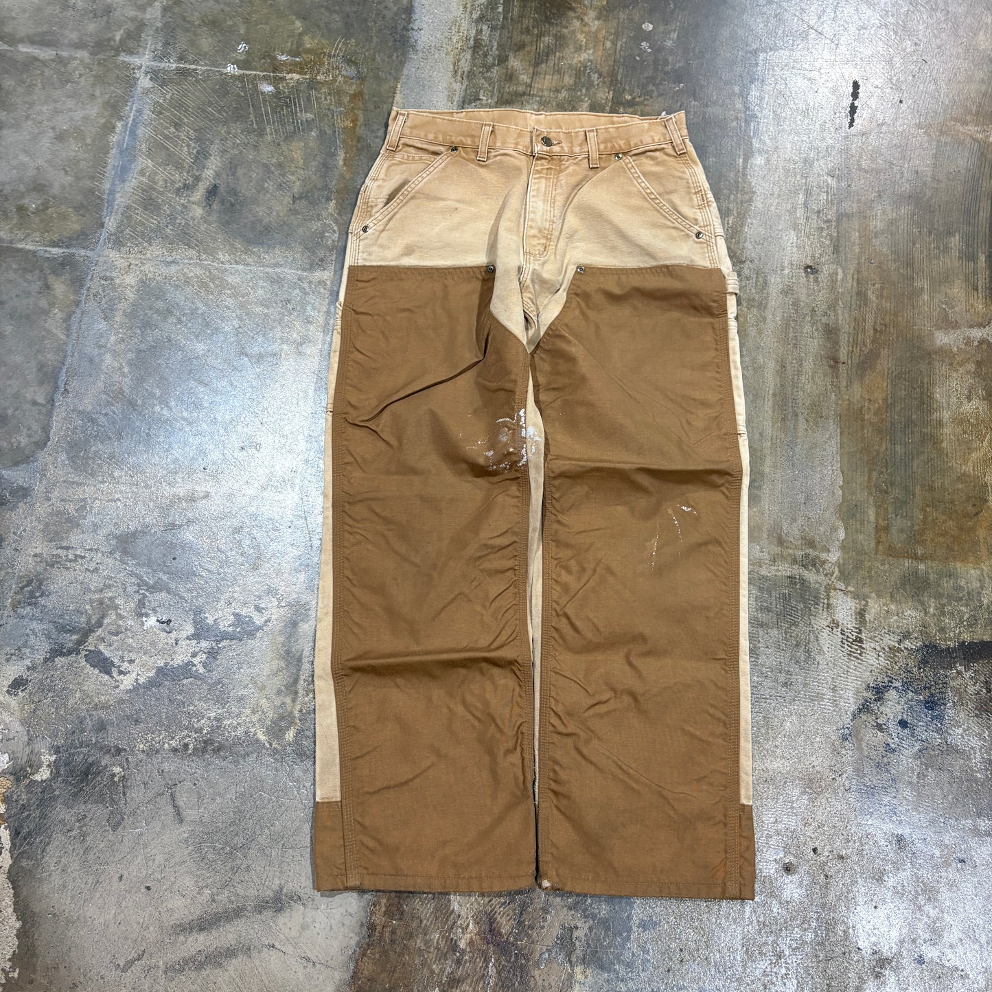Carhartt Brown Duck Dungaree Work Pants (W30 L32)