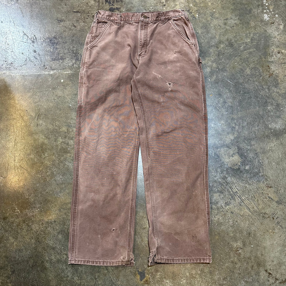 Brown Carhartt Ripped Pants4