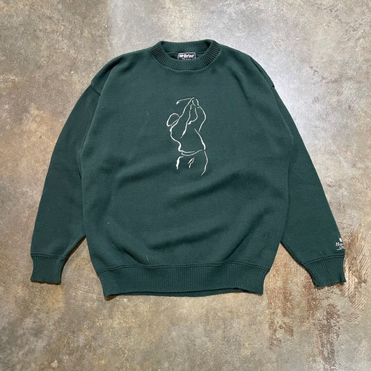 90's McBriar Forest Green Golf Sweater