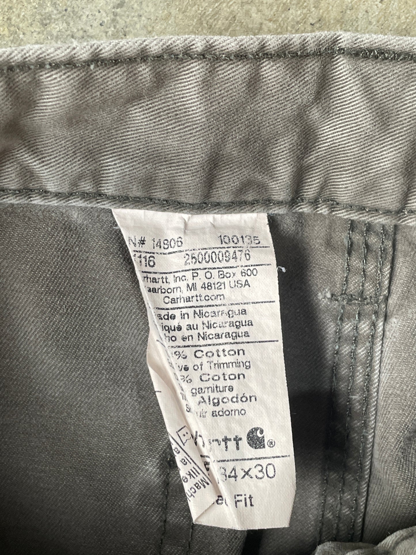 Thrashed Grey Carhartt Carpenter Pants1