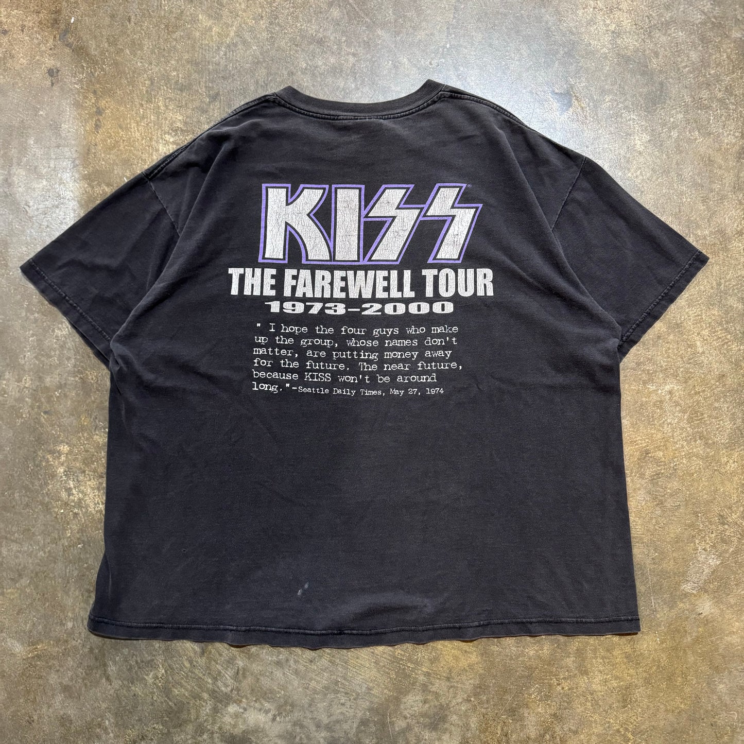 Kiss Farewell Tour 2001 Tee