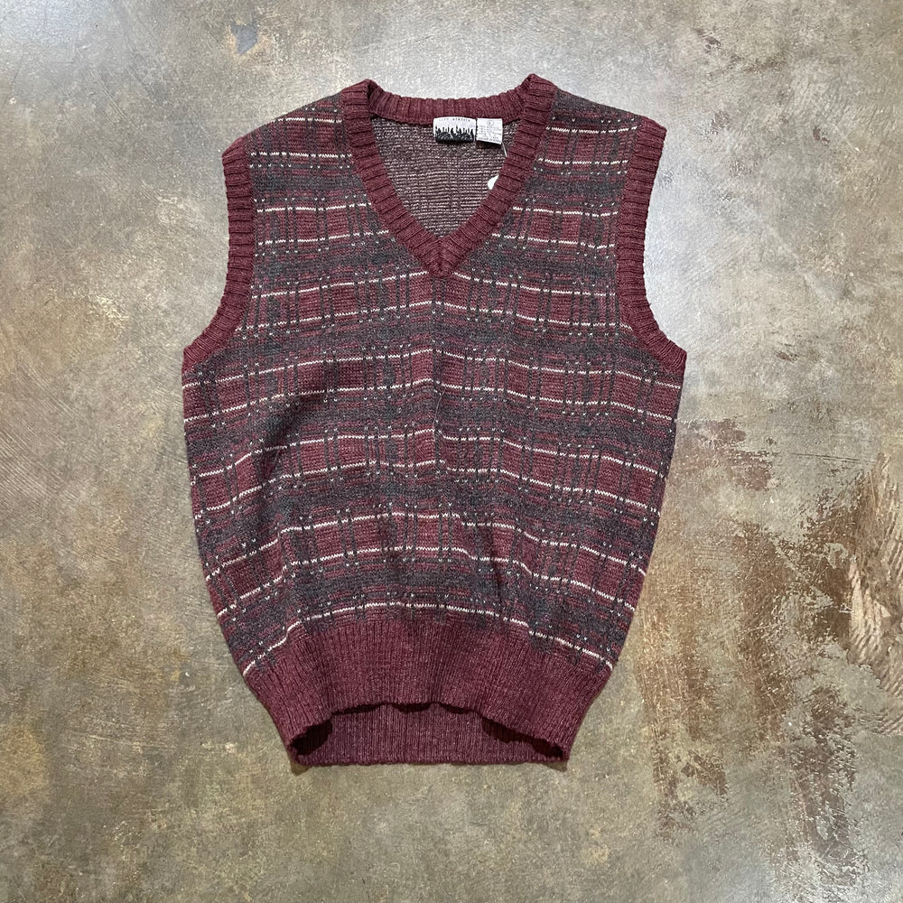 City Street Burgundy Knitted Vest