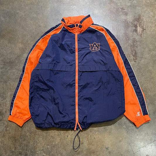 Auburn Logo Athletic Backhit Windbreaker