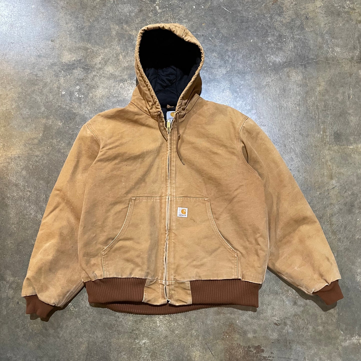 Tan Carhartt Hooded Insulated Jacket29