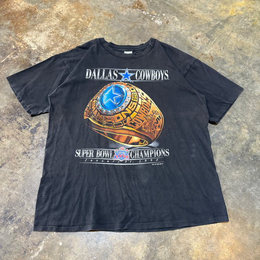 Black 1993 Salem Dallas Cowboys Super Bowl Champions Tee