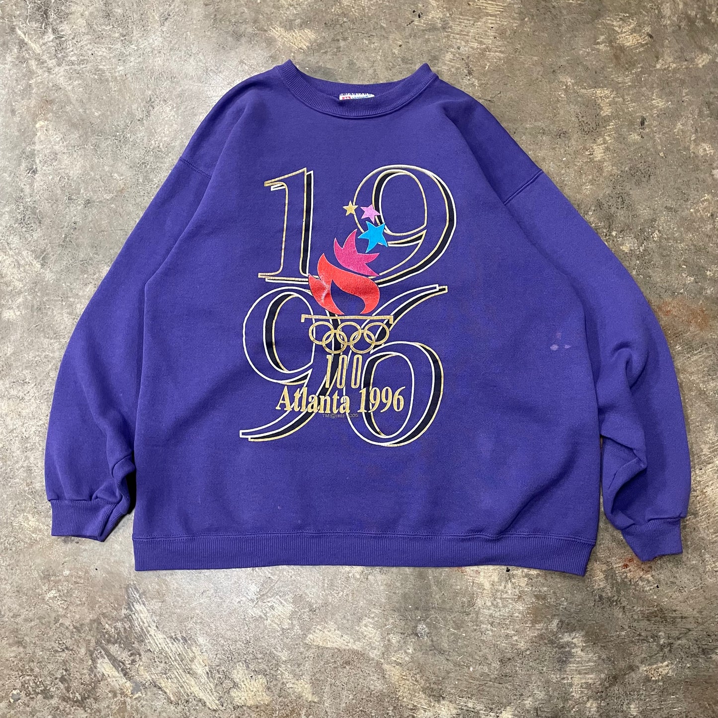 Atlanta 1996 Big Logo Purple Crew