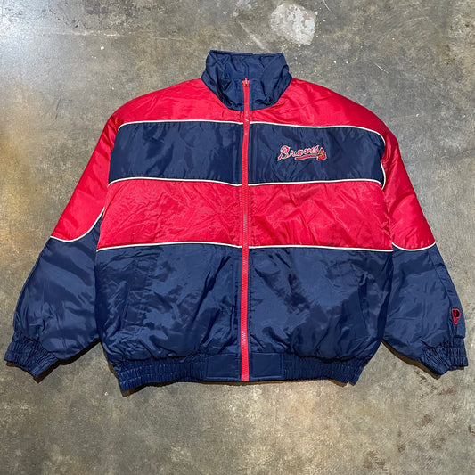 Reversible Braves Pro Player Puffer