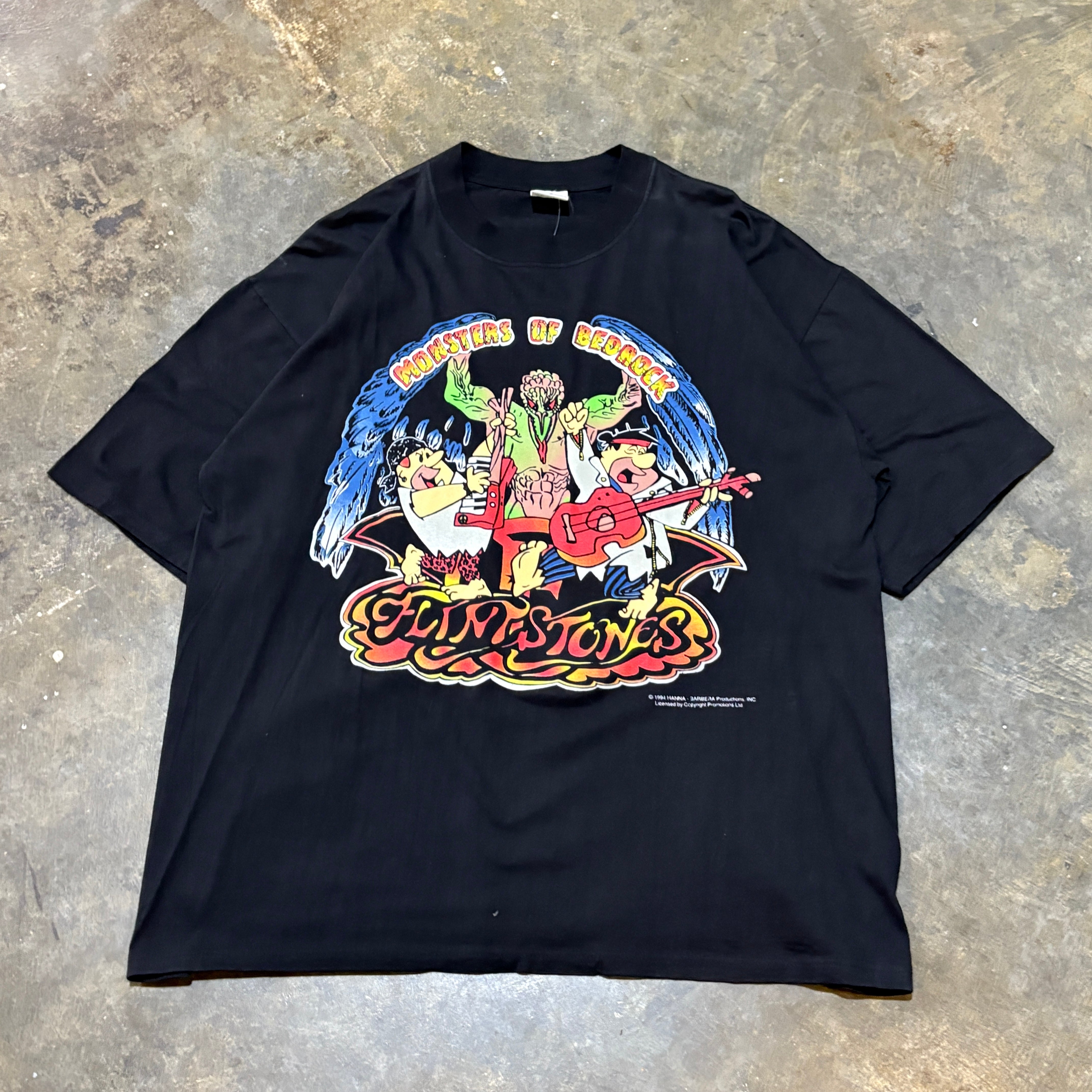 Black Flinstones Band Tee