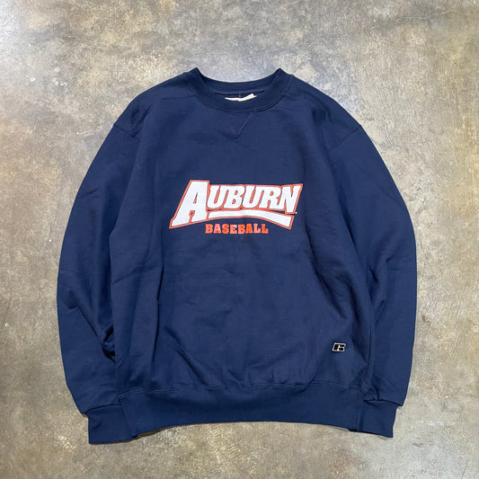 Auburn Baseball Navy Russell Crew