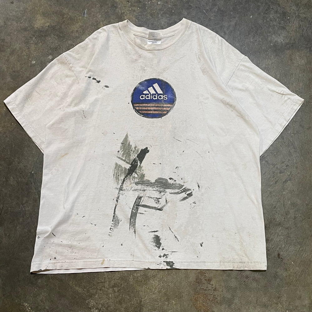 Paint Splatter Adidas White Tee